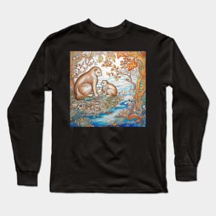 Otter drawing Long Sleeve T-Shirt